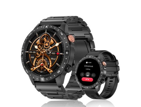 Smartwatch CHRONUS Ak57 Pantalla Grande Amoled HD 1.43 Admite Llamadas Bluetooth Negro
