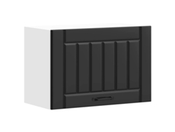 Armario de pared de cocina Lucca, derivados de la madera, negro, EXCLUSIVO DE LA CASA