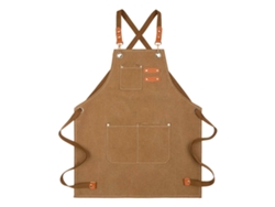 HYMNORA Avental de Lona Infantil Impermeable con Correas Ajustables y 3 Bolsillos para Cocina, Pintura y Jardinería