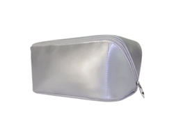Bolsa de maquillaje grande, de viaje, impermeable, se abre en plano, cuero de PU NEVEANCE