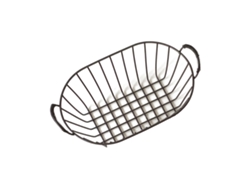 Cesta De Almacenamiento De Alambre De Hierro Negro Con Asa Para Cocina, Despensa, Baño Y Lavandería.