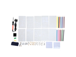 Kit De Herramientas Para Pirograbado De 73 Piezas: Bolígrafo Para Quemar Madera, Soldador De Hierro De 220 V Con Puntas, Lápices Y Moldes.