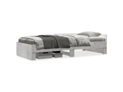 Maison Exclusive - Estructura De Cama Madera De Ingeniería Gris Hormigón 100x200cm