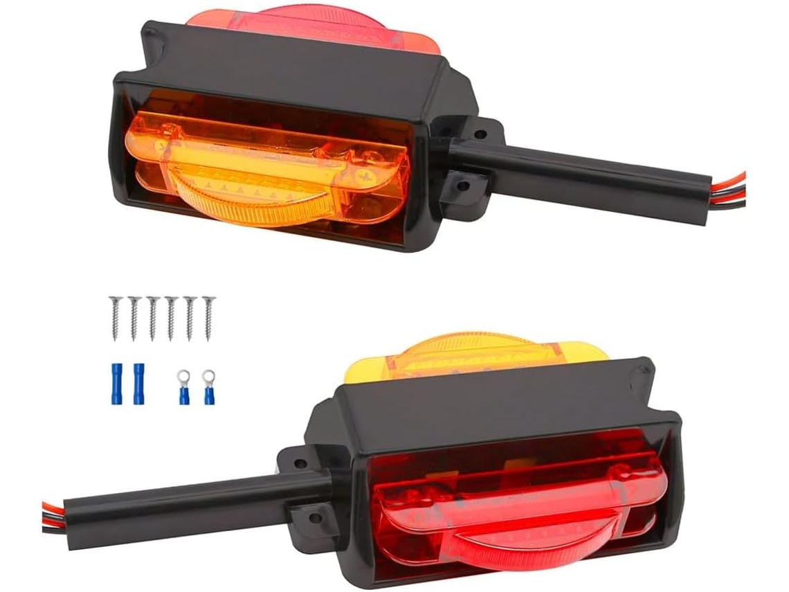 Juego De Luces Led Para Guardabarros De Remolque, Intermitentes De Posición Rojos
