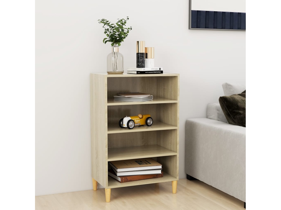 Aparador Madera Contrachapada Color Roble Sonoma 57x35x90 Cm