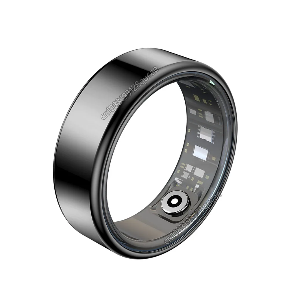 (negro, Cable De Carga, Talla 9) Anillo Inteligente Que Monitoriza La Temperatura Corporal Y La Salud Resistente Al Agua.
