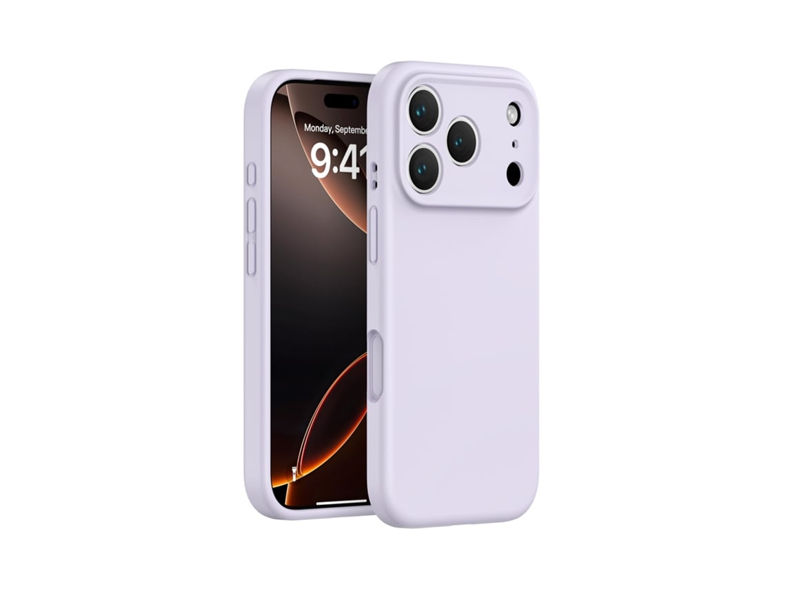 (morado, Iphone 15 Pro Max) Funda De Silicona Líquida Para Iphone, Cobertura Total Sin Huecos, Protección De Botones De Una Sola Pieza.