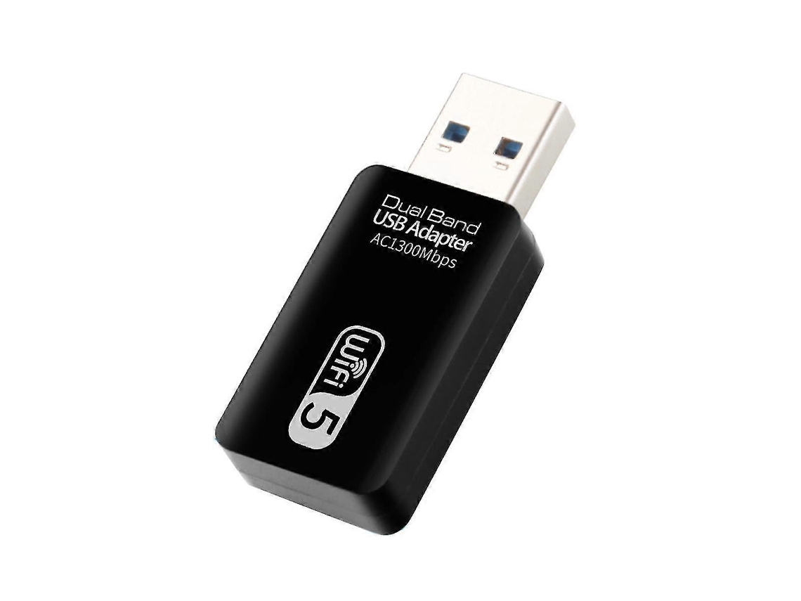 Adaptador USB Wi-Fi de 5 GHz, adaptador USB Wi-Fi CA 1300 Mbps, adaptador Wi-Fi de doble banda USB 3.0 Ethernet 2.4 GHz 5 GHz W Hengjian