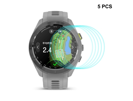 Garmin Approach S70 42 mm 5 piezas ENKAY 0,2 mm 9H Protector de pantalla de vidrio templado Película para reloj
