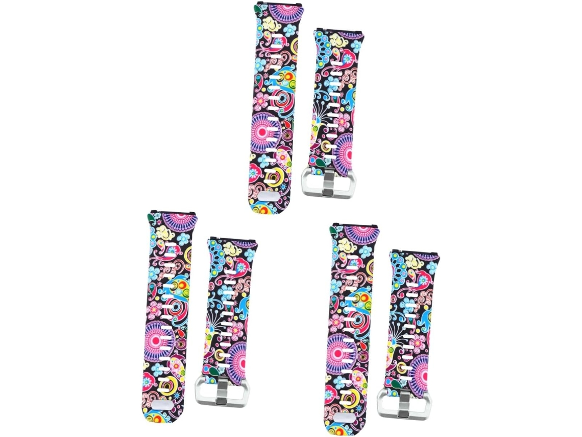 Conjunto De 3 Pulseiras De Silicone Com Estampas Exclusivas, Confortáveis E Que Combinam Com Todos Os Looks.