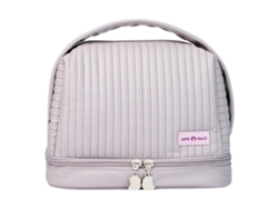 Bolsa de maquillaje de doble capa, impermeable, cuero PU, gran capacidad NEVEANCE
