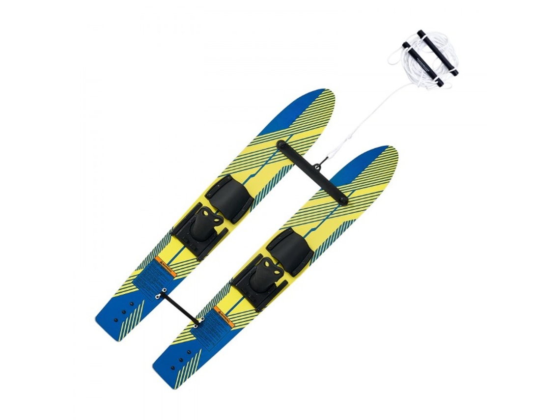 Esquí acuático para principiantes Tekmaquinas de 116 cm con fijaciones ajustables