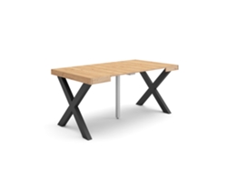Mesa Consola extensible 160 Para 8 comensales Patas madera maciza Roble SKRAUT HOME