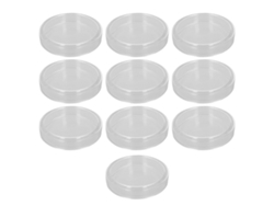 10 Placas De Petri De Vidrio Con Tapa Para Experimentos De Investigación Biológica En Laboratorio.