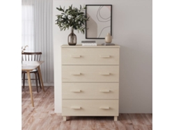 Aparador Hamar Madera Pino Maciza Marrón Miel 79x40x103,5 Cm