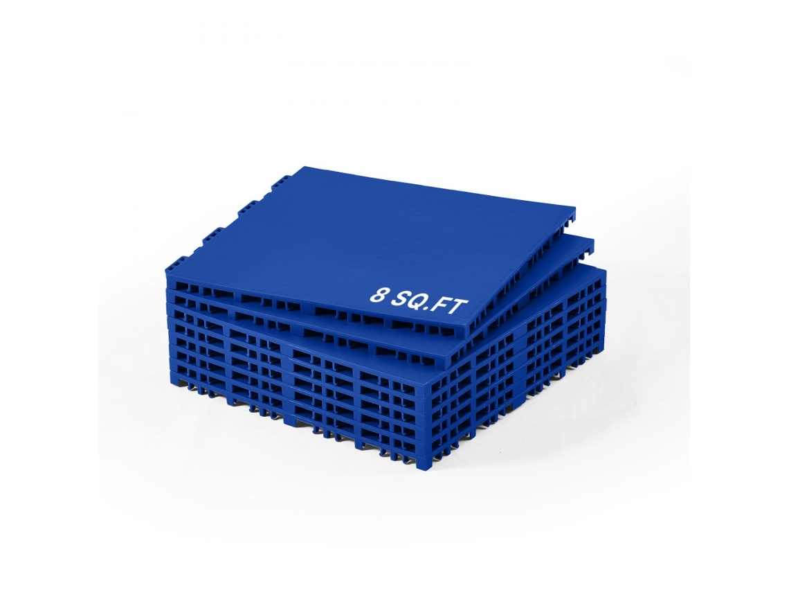 Suelo modular de polipropileno azul Tekmaquinas para hockey y gimnasio