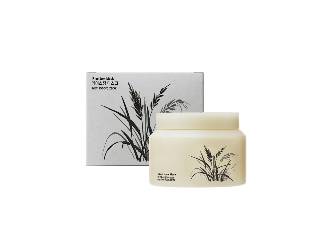 Mascarilla hidratante y rejuvenecedora de leche de arroz