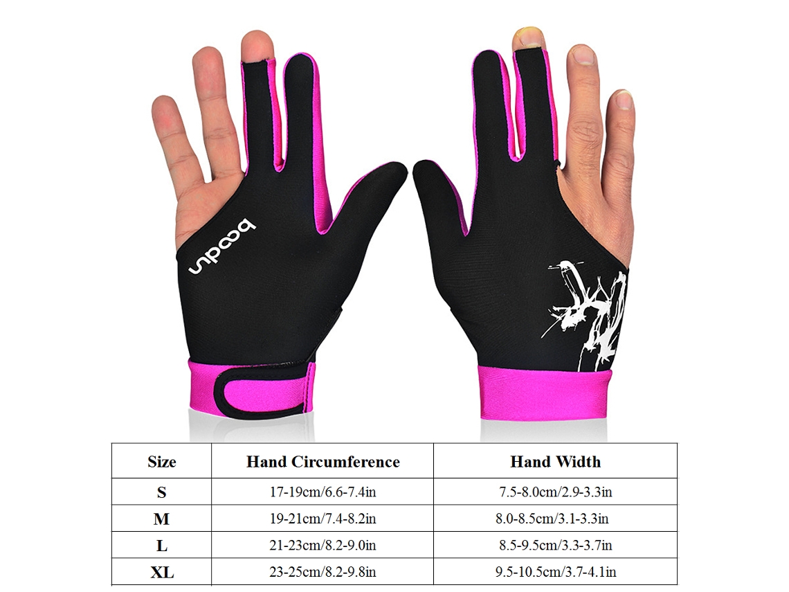Guantes De Billar Boodun De 3 Dedos Para Hombre Y Mujer, Intercambiables Para Mano Derecha/izquierda, Snooker