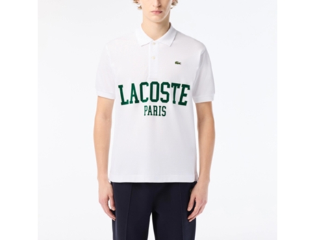 Pantalones Cortos de Hombre LACOSTE Sapatos Sleeved Ribbed Tecido Blanco (S)