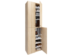 Zapatero Grande De Madera Xl Lona 10 Vcm