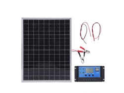 Panel Solar Portátil De Aluminio Monocristalino De 15 W, Resistente Al Agua, Para Coche, Barco, Autocaravana Y Motocicleta.