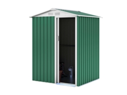 Caseta Metálica Milton GARDIUN 2 M² Puerta Deslizante Acero Galvanizado Verde