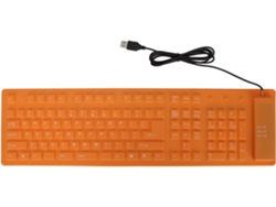 Teclado Plegable De Silicona De 108 Teclas Con Diseño Silencioso Para Ordenador