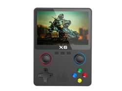 Consola Retro Consola De Juegos Portátil X6 Retro Negro Gusshious