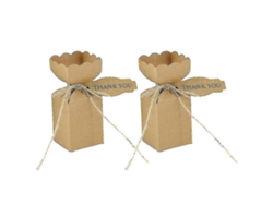 Juego de 10 cajas creativas de papel kraft retro para dulces, ideales para fiestas, recuerdos y regalos. Hengjian