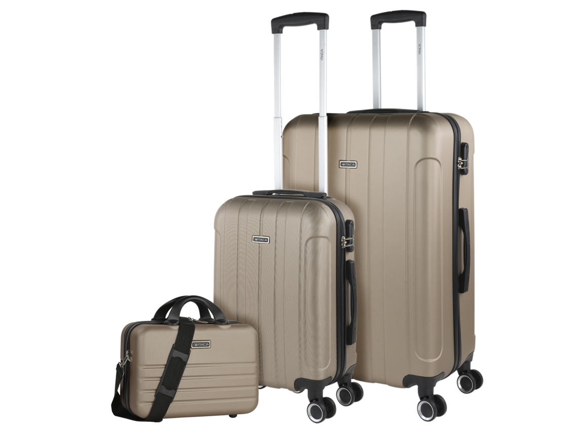 Juego De Maletas Rígidas Abs ITACA Havel champagne (48X73x28 Cm)