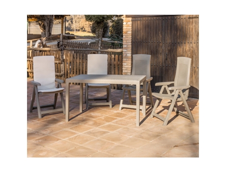 Conjunto De Jardín Columbia 8 Taupe