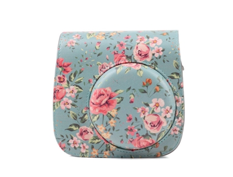 Bolsa SLOWMOOSE para Cámara Fujifilm Instax Mini Azul con Flor