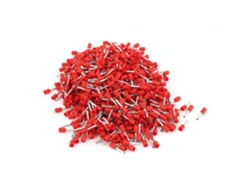 1000 Unidades De Bloque De Terminales De Cable Aislado Con Funda Roja E1510 Awg16