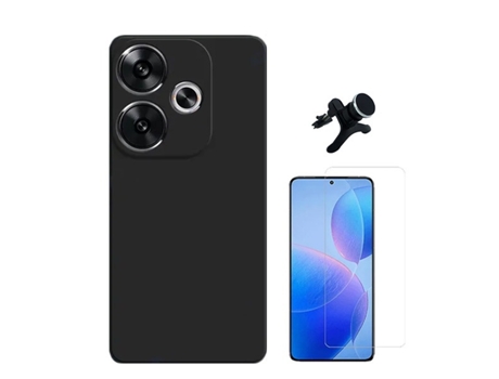Funda Clearglass Carro Compativel para Xiaomi Xiaomi Poco F6 PHONECARE Resistente Negro