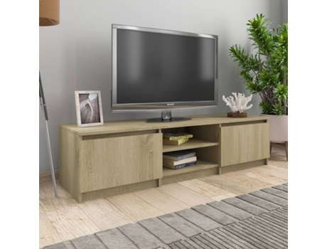 Mueble para la televisión VIDAXL Marrón Madera contrachapada (140x40x35.5 cm)