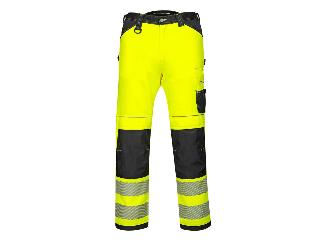 Pantalón Elástico Y Ligero Pw3 De Alta Visibilidad Amarillo Negro / 36