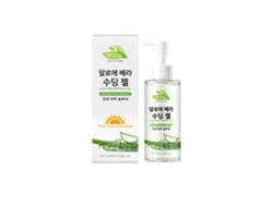 Gel calmante de aloe vera para pieles sensibles con efecto hidratante.