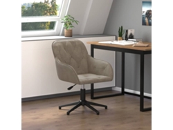 Silla De Oficina Giratoria De Terciopelo Gris Claro