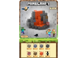 Set De 150 Bloques De Construcción Magnéticos Con Diseño De Montañas, Incluye 4 Minifiguras Y Es Un Juguete De Construcción Para Niños.