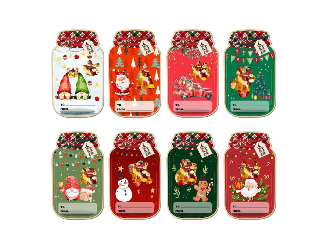 Regalos navideños para niños - Tarros de papel para bricolaje RNEMITERY
