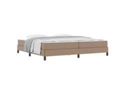 Maison Exclusive - Estructura De Cama Con Colchón Capuchino 200 X 200 Cm Tela