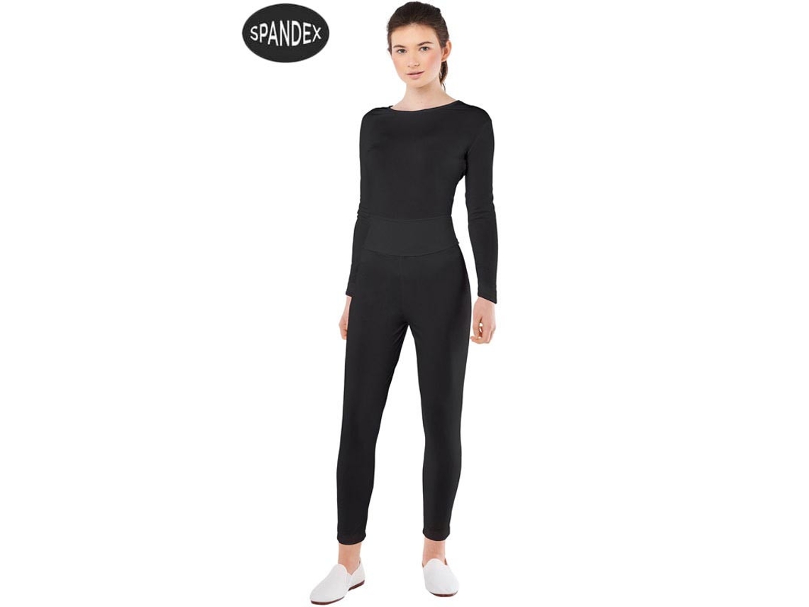 Disfraz de Mujer CAR&GUS Conjunto de 2 medias negras de elastano (Tam.: M/L)