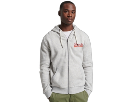Camiseta SUPERDRY Hombre (S - Gris)