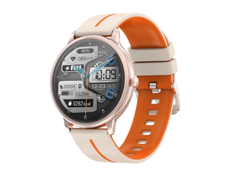 Smart Watch, Chronus Sport, IP67 Impermeable, Naranja BISBISOUS