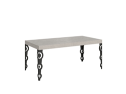 Mesa extensible Karamay Premium Cashmere 200/460x90 cm con patas antracita Itamoby