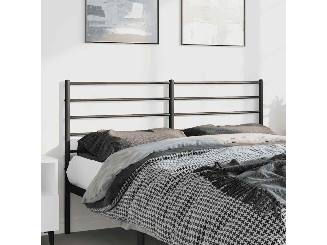 Cabecero De Metal Negro 135 Cm