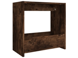 Maison Exclusive - Mesa Auxiliar Madera Contrachapada Roble Ahumado 50x26x50 Cm