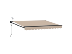 Toldo eléctrico retráctil Vidaxl color beige de 3 x 2,5 m