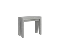 Consolas Naxy Small Extensible hasta 196 cm ITAMOBY (90 x 40 x 77 cm - Paneles de Melamina - Cemento)