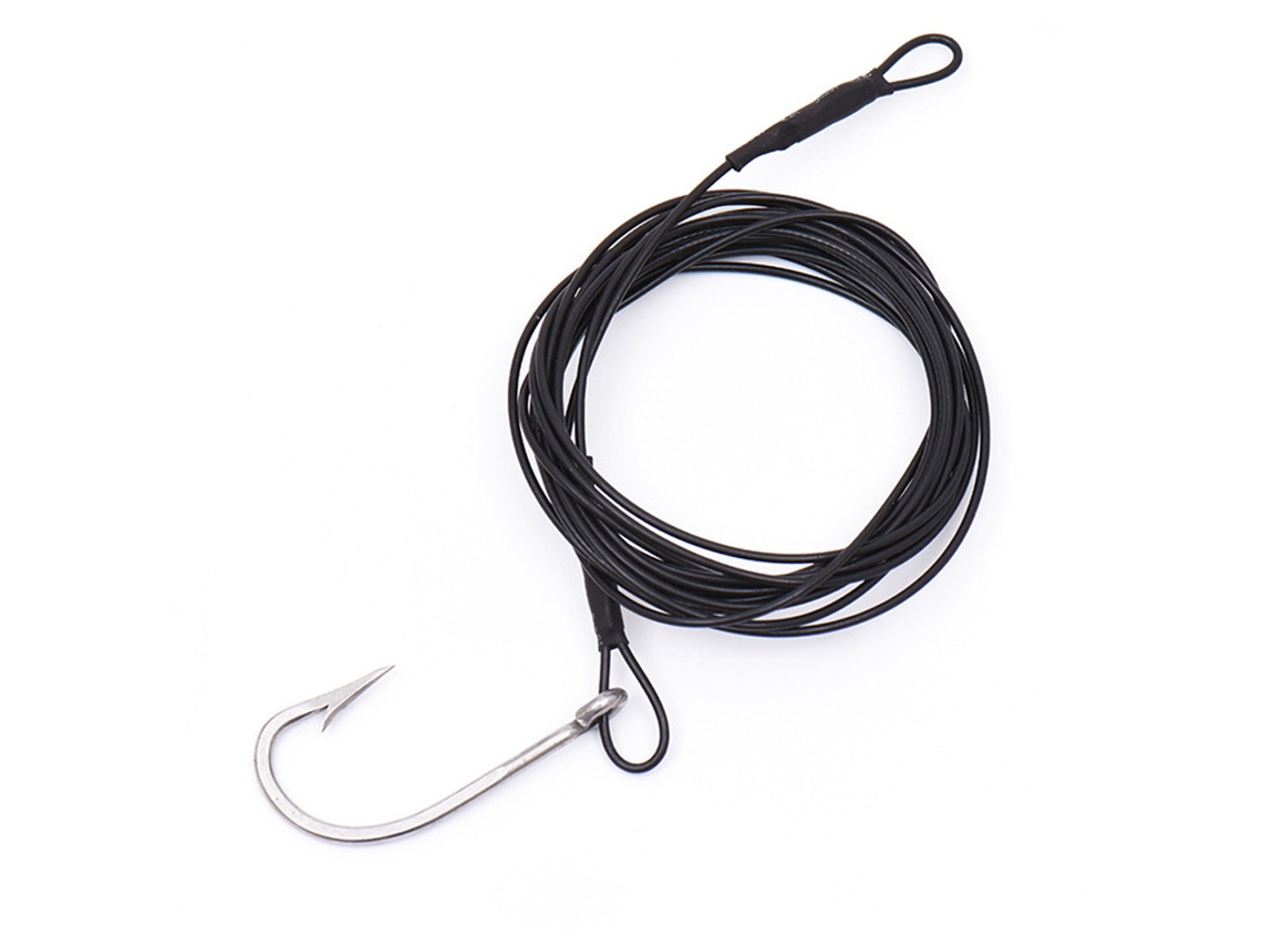 50pcs Anzuelos De Acero Inoxidable Duraderos Para Pesca De Tiburón Cebo Lure Accesorio